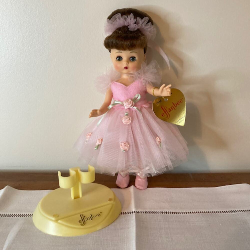 Vintage 90s Effanbee 9" Lil' Innocence Pink Ballerina #V630 (1998) EUC